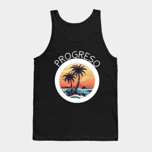 Progreso Mexico (White Lettering) Tank Top